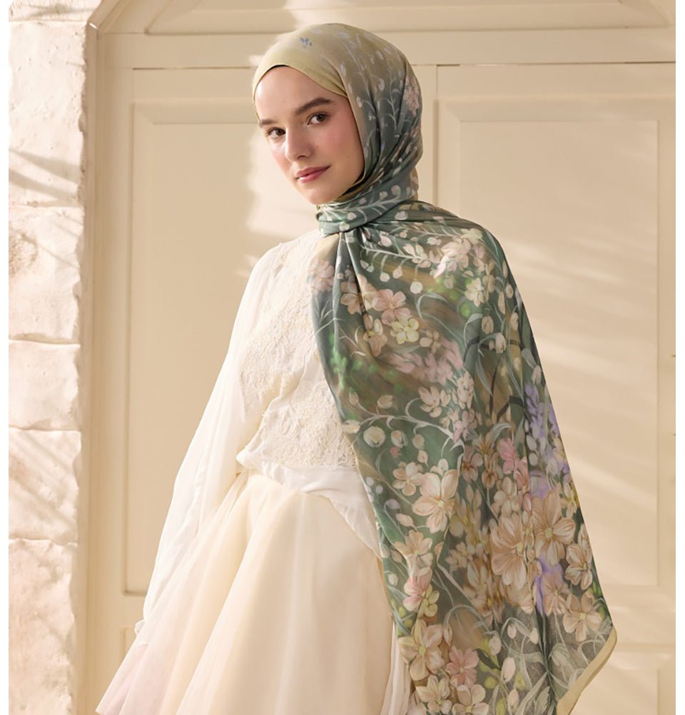 Modefa Shawl Butter Rami Lightweight Hijab Shawl Wisteria - Butter Yellow