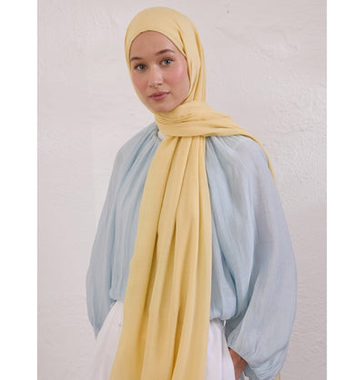 Modefa Shawl Butter Yellow Everyday Basic Soft Viscose Shawl Hijab - Butter Yellow