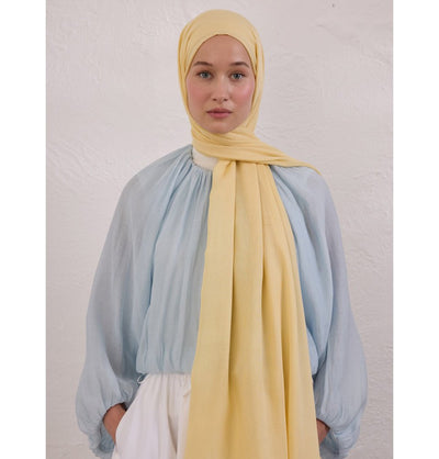 Modefa Shawl Butter Yellow Everyday Basic Soft Viscose Shawl Hijab - Butter Yellow