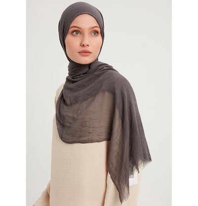 Modefa Shawl Charcoal Grey Comfort Hijab Shawl - Charcoal Grey