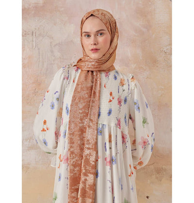 Modefa Shawl Cinnamon Luxury Shine Hijab Shawl - Cinnamon