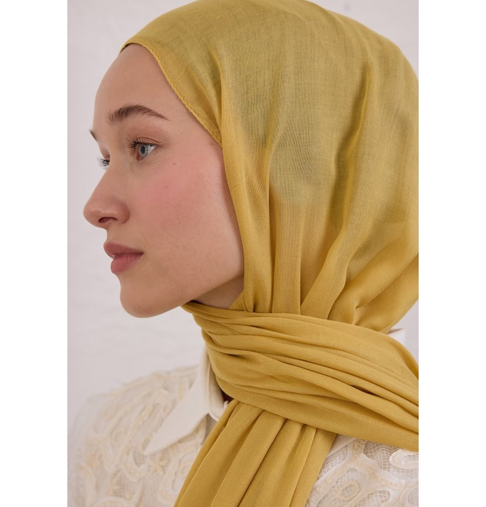 mustard yellow dress with hijab Everyday Basic Soft Viscose Shawl Hijab