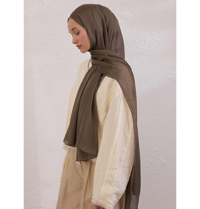 Modefa Shawl Dark Mink Everyday Basic Soft Viscose Shawl Hijab - Dark Mink