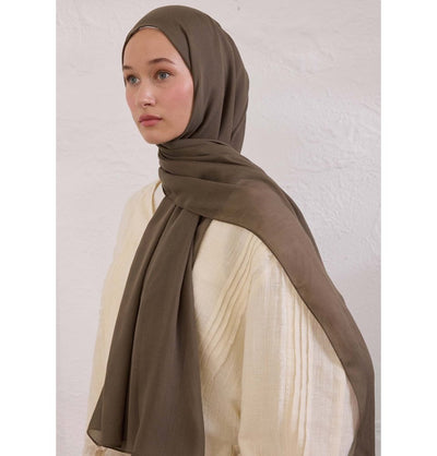 Modefa Shawl Dark Mink Everyday Basic Soft Viscose Shawl Hijab - Dark Mink