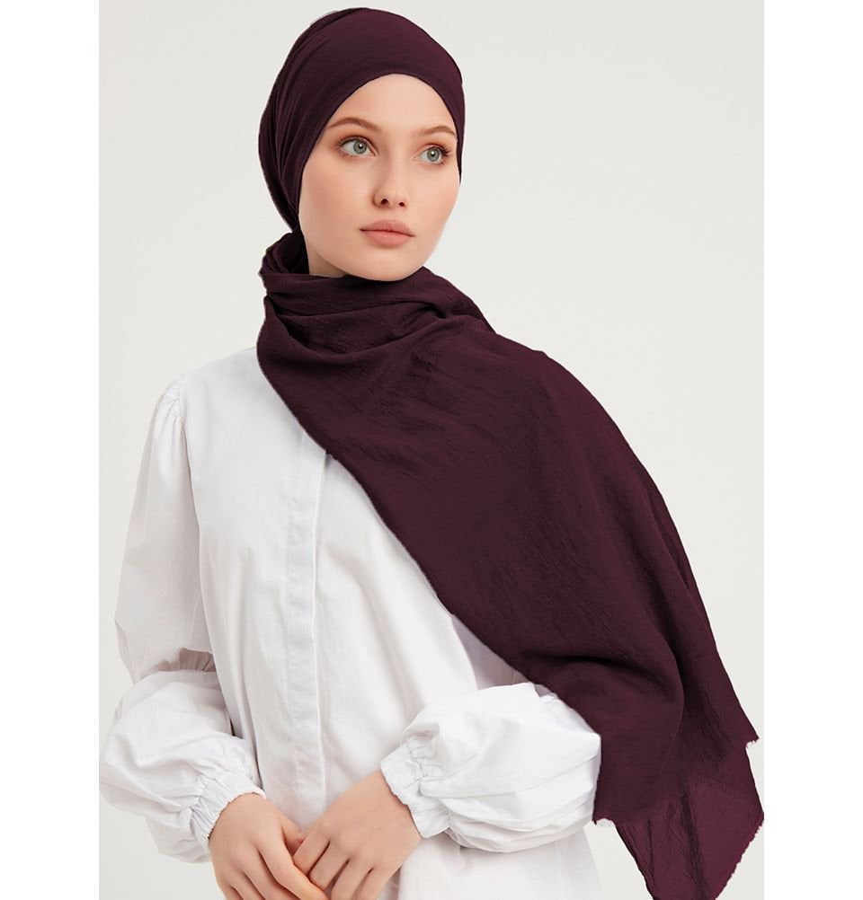 Modefa Shawl Dark Plum Comfort Hijab Shawl - Dark Plum