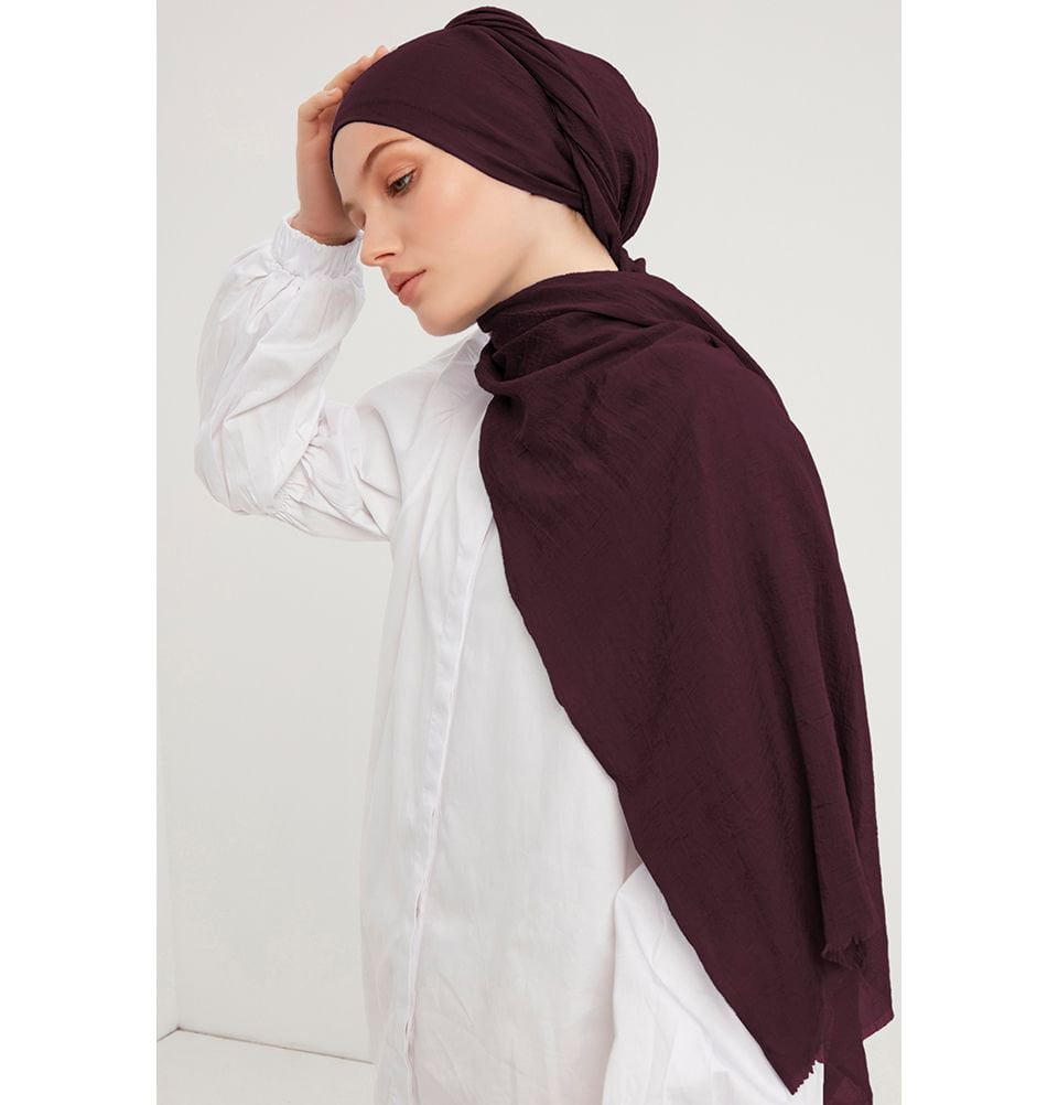 Modefa Shawl Dark Plum Comfort Hijab Shawl - Dark Plum