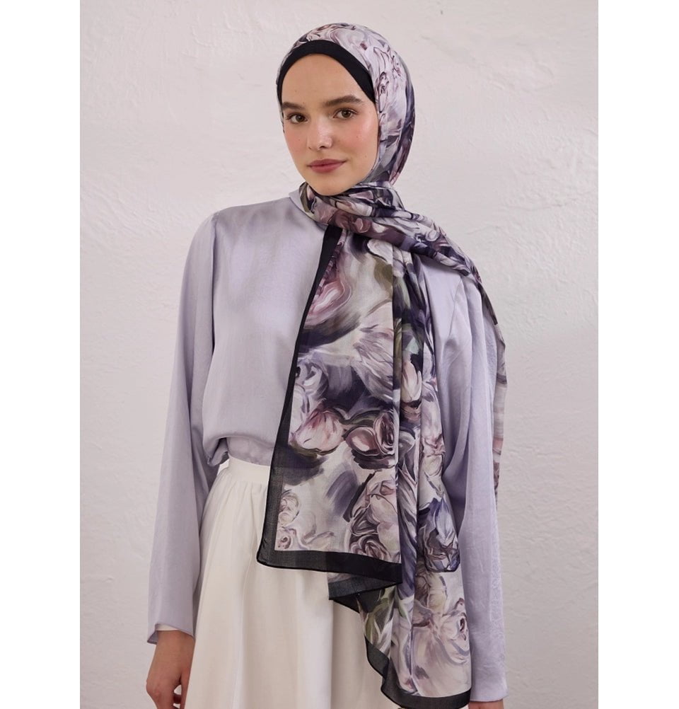 Modefa Shawl Deep Purple Rami Lightweight Hijab Shawl Nerissa - Deep Purple