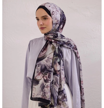 Modefa Shawl Deep Purple Rami Lightweight Hijab Shawl Nerissa - Deep Purple