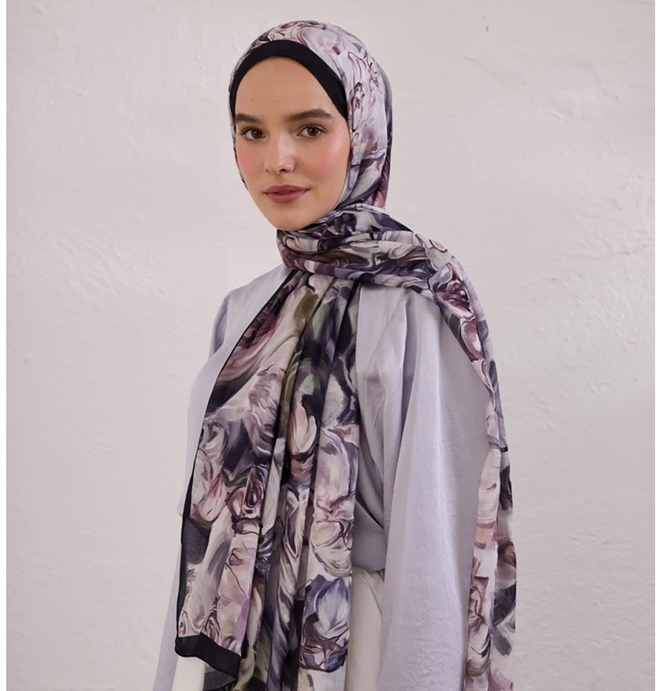 Modefa Shawl Deep Purple Rami Lightweight Hijab Shawl Nerissa - Deep Purple