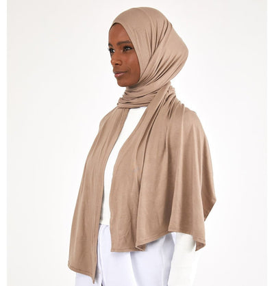 Modefa Shawl Desert Beige Soft Jersey Shawl Hijab - Desert Beige
