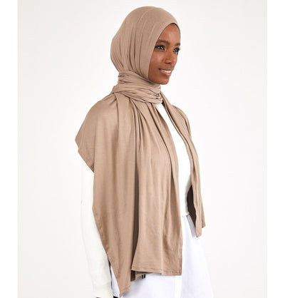 Modefa Shawl Desert Beige Soft Jersey Shawl Hijab - Desert Beige