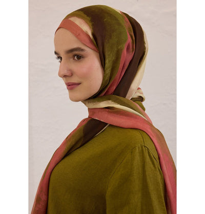 Modefa Shawl Dried Rose Rami Lightweight Hijab Shawl Color Waves - Dried Rose