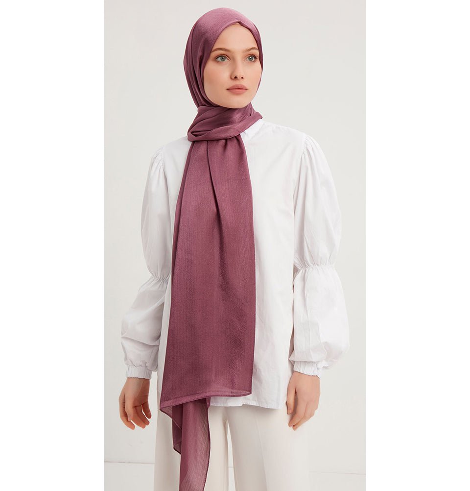 Modefa Shawl Dried Rose Shine Hijab Shawl - Dried Rose