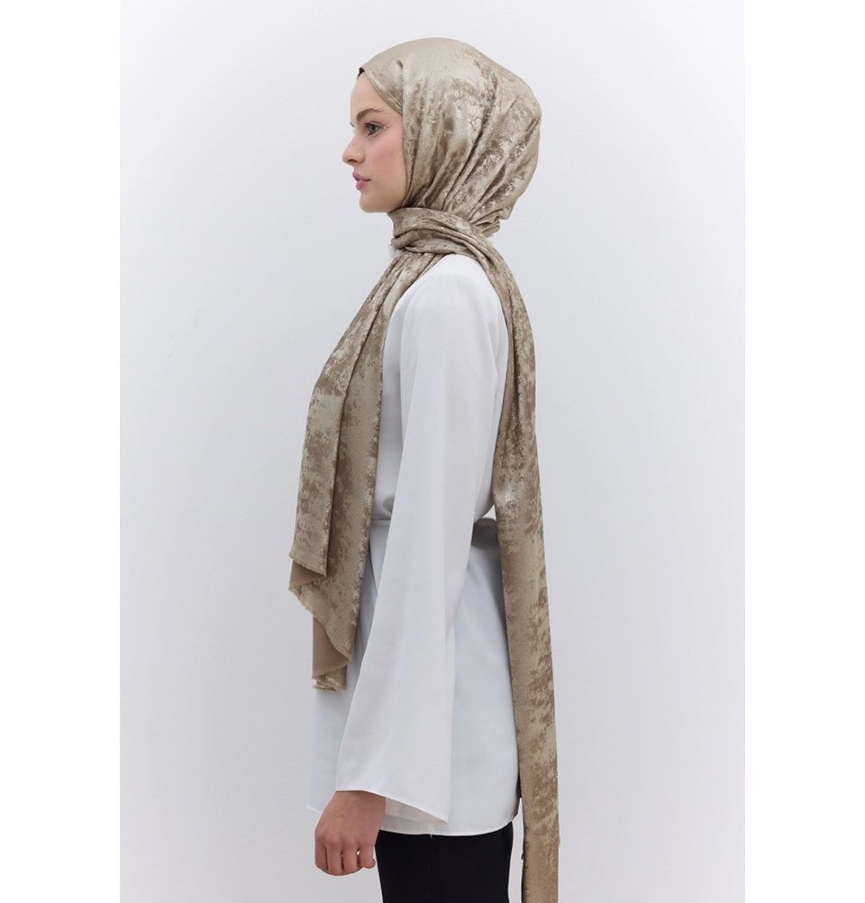 Modefa Shawl Gold Luxury Shine Hijab Shawl - Gold