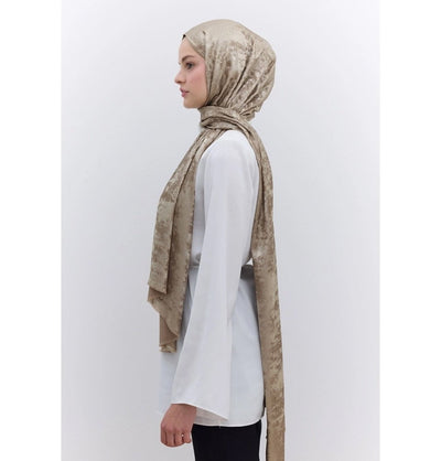 Modefa Shawl Gold Luxury Shine Hijab Shawl - Gold