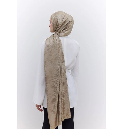 Modefa Shawl Gold Luxury Shine Hijab Shawl - Gold