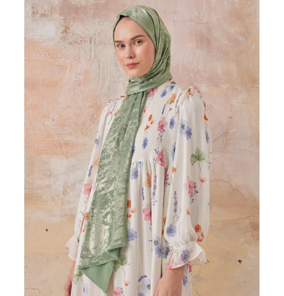 Modefa Shawl Green Luxury Shine Hijab Shawl - Green