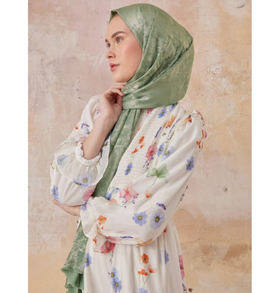 Modefa Shawl Green Luxury Shine Hijab Shawl - Green