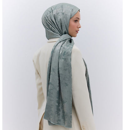 Modefa Shawl Green Luxury Shine Hijab Shawl - Soft Green