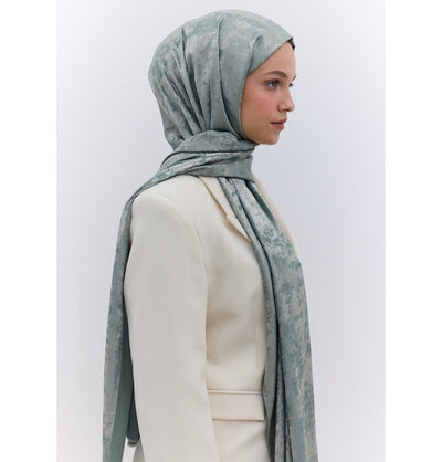 Modefa Shawl Green Luxury Shine Hijab Shawl - Soft Green