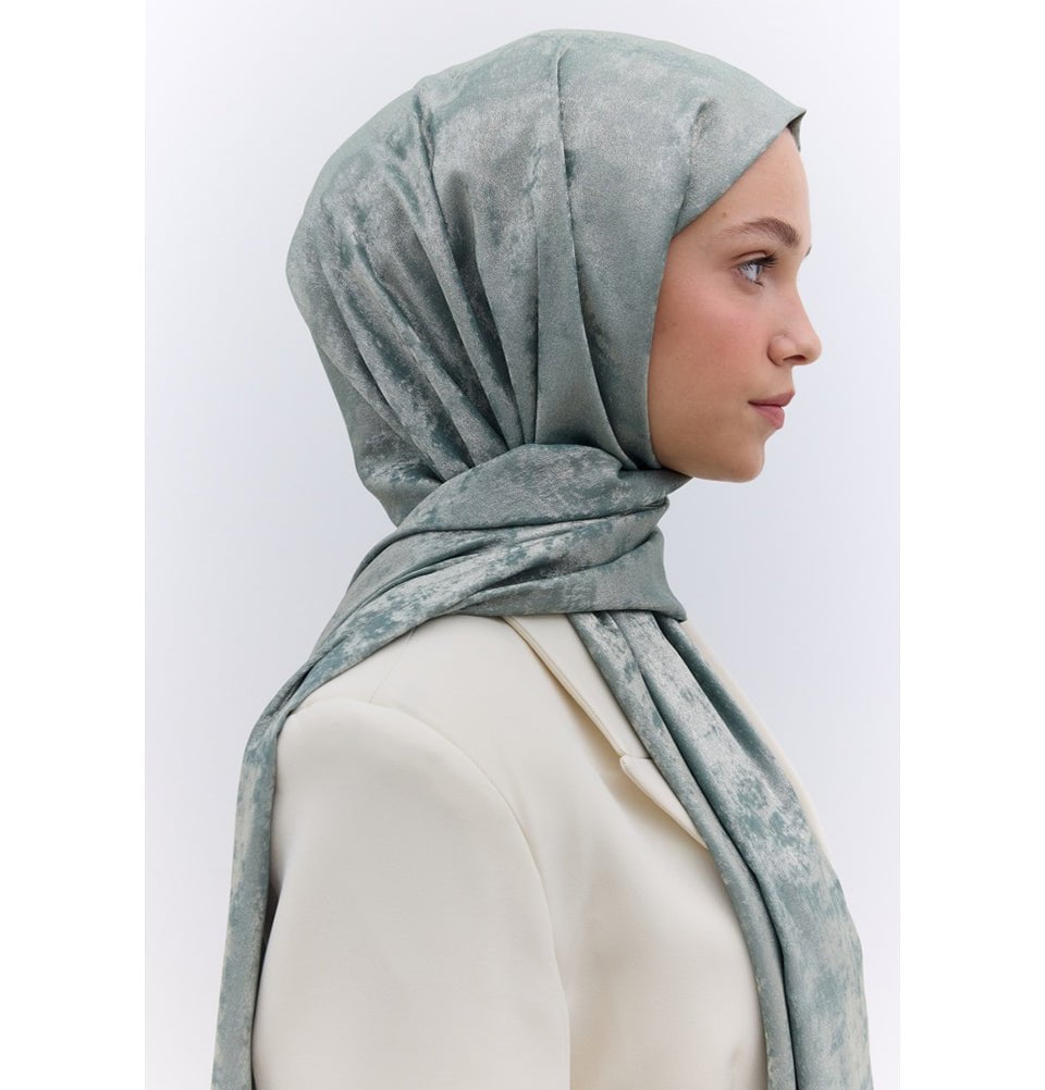 Modefa Shawl Green Luxury Shine Hijab Shawl - Soft Green