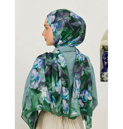 Modefa Shawl Green Rami Lightweight Hijab Shawl Lavinia - Green