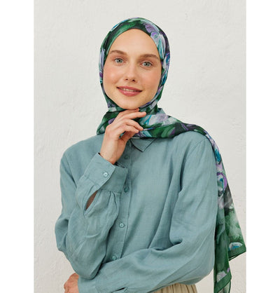 Modefa Shawl Green Rami Lightweight Hijab Shawl Lavinia - Green