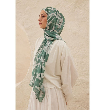Modefa Shawl Green Rami Lightweight Hijab Shawl Petunia - Teal Green