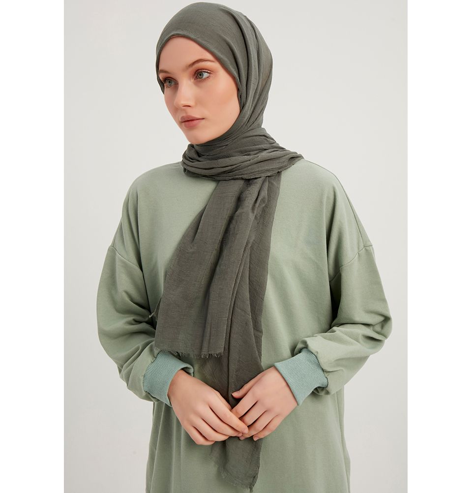 Modefa Shawl Grey Green Comfort Hijab Shawl - Grey Green