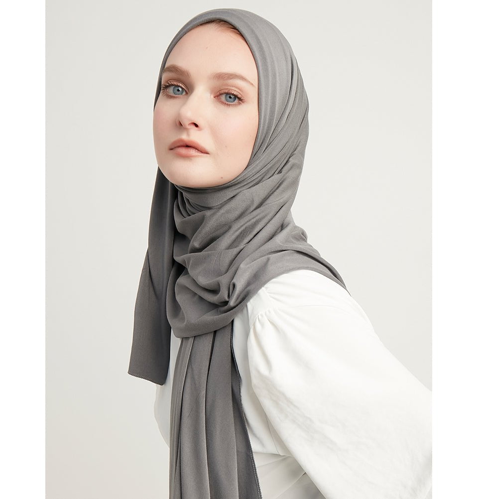 Modefa Shawl Grey Modefa Premium Jersey Hijab Shawl - Grey