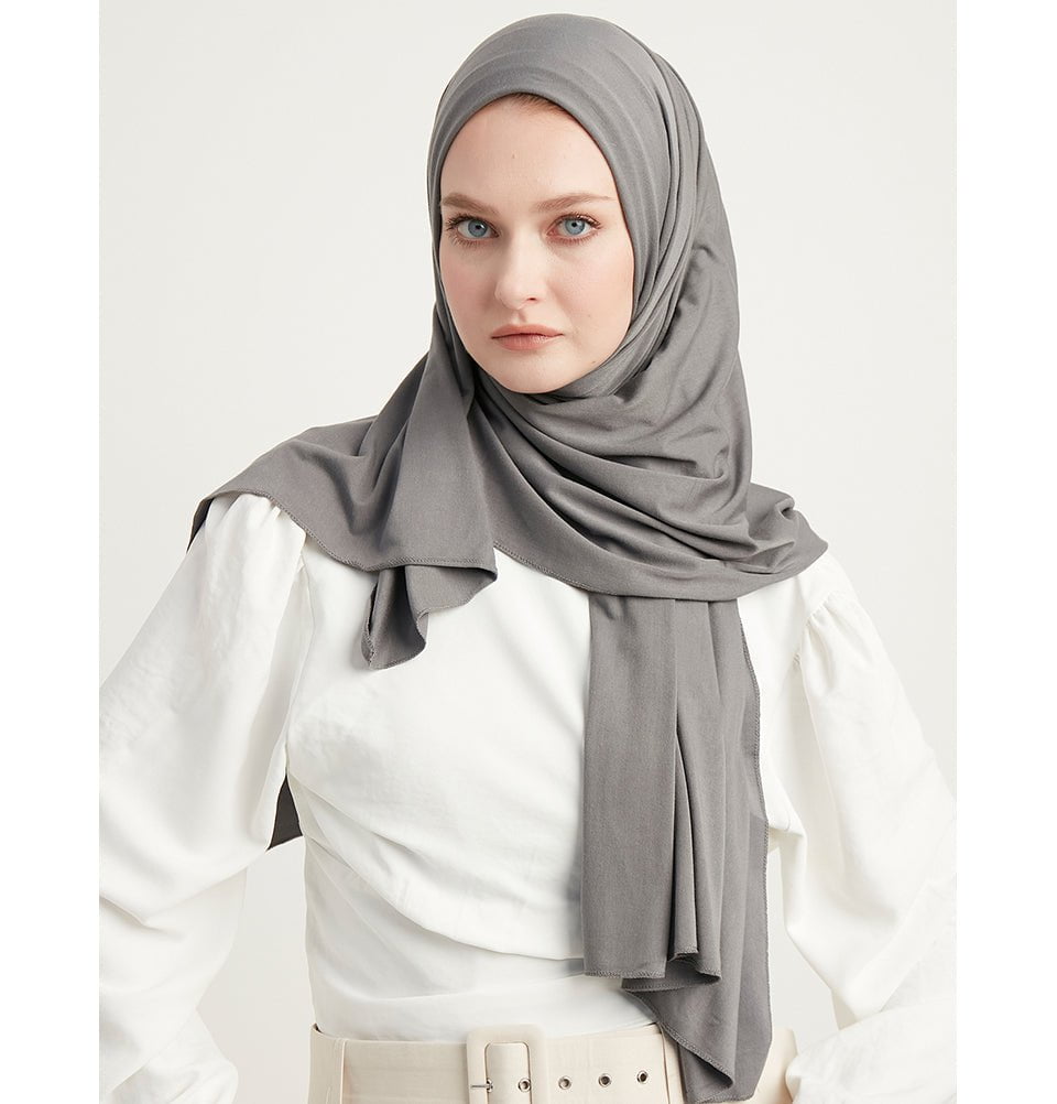 Modefa Shawl Grey Modefa Premium Jersey Hijab Shawl - Grey