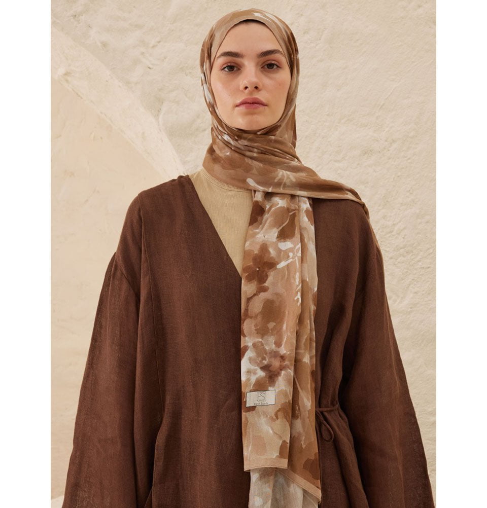 Modefa Shawl Light Brown Rami Lightweight Hijab Shawl Lizzy - Light Brown