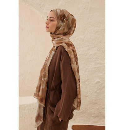Modefa Shawl Light Brown Rami Lightweight Hijab Shawl Lizzy - Light Brown