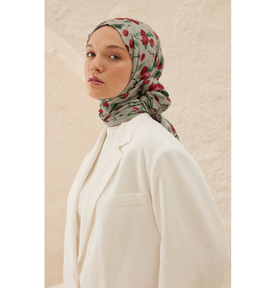 Modefa Shawl Light Green Rami Lightweight Hijab Shawl Cherry - Light Green
