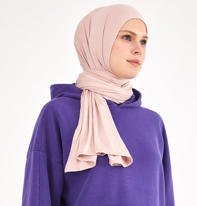 Modefa Shawl Light Pink Soft Jersey Shawl Hijab - Light Pink