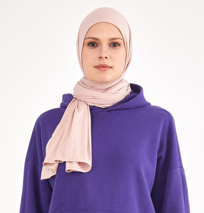 Modefa Shawl Light Pink Soft Jersey Shawl Hijab - Light Pink