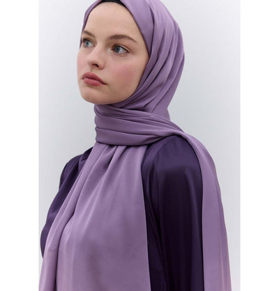 Modefa Shawl Lilac Satin Elegance Shawl Hijab - Lilac