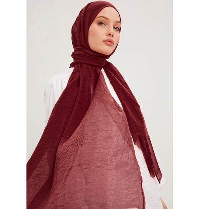 Modefa Shawl Maroon Comfort Hijab Shawl - Maroon