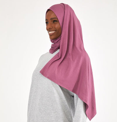 Modefa Shawl Mauve Soft Jersey Shawl Hijab - Mauve