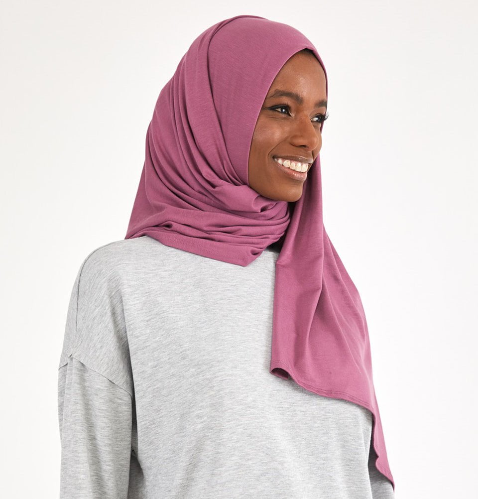 Modefa Shawl Mauve Soft Jersey Shawl Hijab - Mauve
