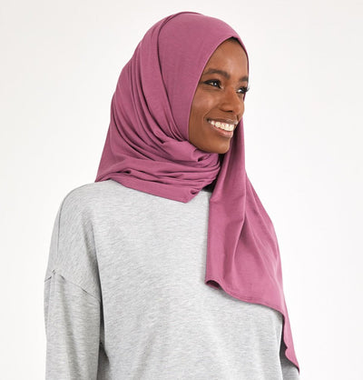 Modefa Shawl Mauve Soft Jersey Shawl Hijab - Mauve
