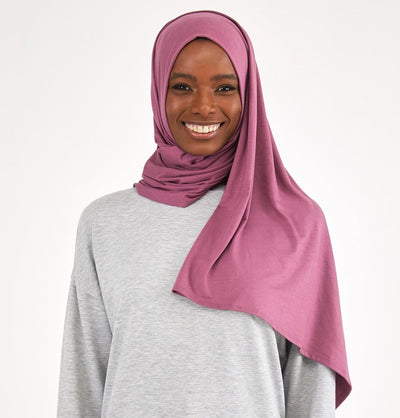 Modefa Shawl Mauve Soft Jersey Shawl Hijab - Mauve
