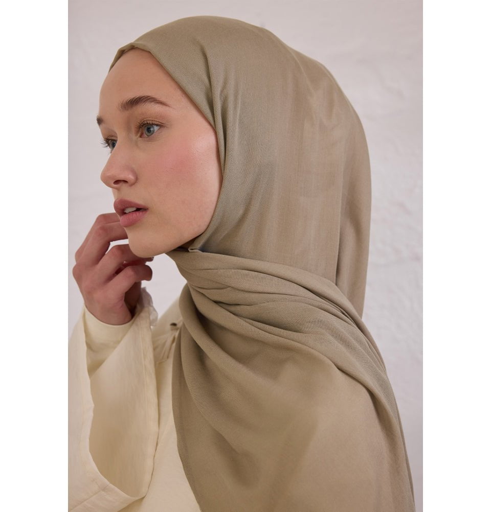 Modefa Shawl Mink Everyday Basic Soft Viscose Shawl Hijab - Mink