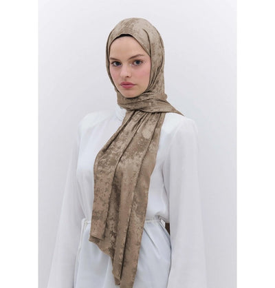 Modefa Shawl Mink Luxury Shine Hijab Shawl - Mink