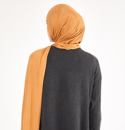 Modefa Shawl Mustard Soft Jersey Shawl Hijab - Mustard