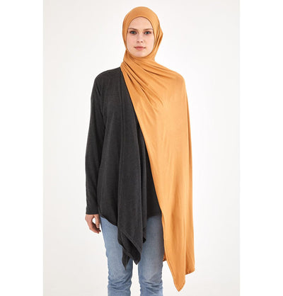 Modefa Shawl Mustard Soft Jersey Shawl Hijab - Mustard
