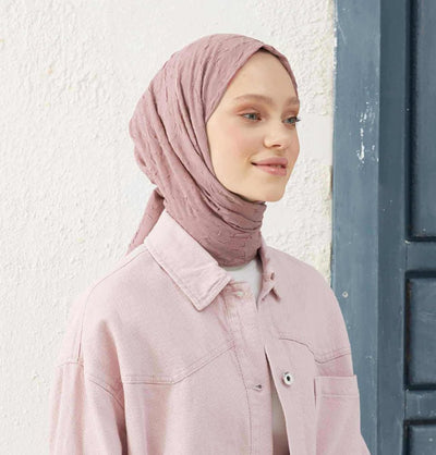 Modefa Shawl Muted Pink Bamboo Viscose Summer Hijab Shawl - Muted Pink