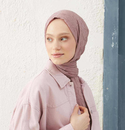 Modefa Shawl Muted Pink Bamboo Viscose Summer Hijab Shawl - Muted Pink
