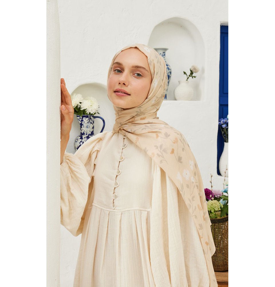 Rami Lightweight Hijab Shawl Soft Flowers