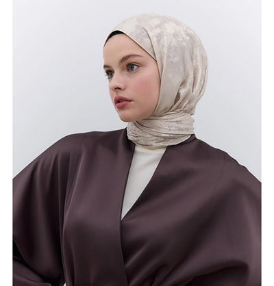 Modefa Shawl Nude Luxury Shine Hijab Shawl - Nude